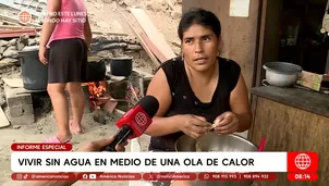 Sin agua ni luz, miles en Lima padecen el implacable calor. Foto y video: América TV