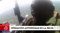 En medio del espeso bosque de Atalaya, los policías de élite detectaron la aeronave 