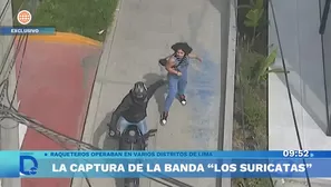 'Los Sirucatas': así cayó la banda de raqueteros del Cercado. Foto y video: América TV