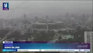 El movimiento telúrico ocurrió a las 11:30 de la mañana y tuvo una profundidad de 55 kilómetros, según informó el Instituto Geofísico del Perú./ Video: Canal N