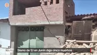 Sismo de 5.1 deja cinco muertos y destrucción en Junín