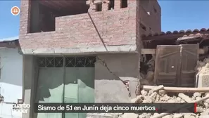 Sismo de 5.1 deja cinco muertos y destrucción en Junín. Video: Cuarto Poder