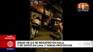 Sismo en Lima.