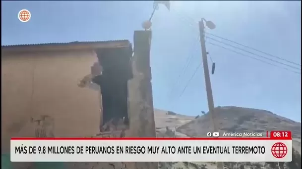 Mas de nueve millones de peruanos en riesgo muy alto ante un eventual sismo/ América Noticias Mas de nueve millones de peruanos en riesgo muy alto ante un eventual sismo/ América Noticias