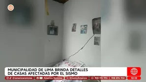 Daños en viviendas tras sismo. América Noticias