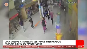 Lima: Sismo expone riesgo de terremoto de gran magnitud. Foto y video: América TV
