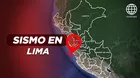 Sismo de magnitud 4.5 se registró esta noche en Ancón