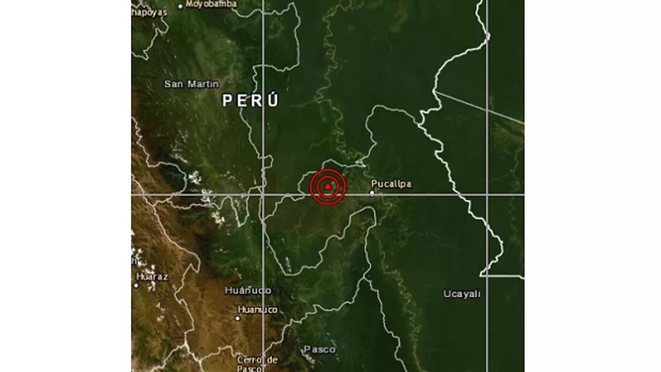 Sismo en Ucayali. Foto: Twitter IGP