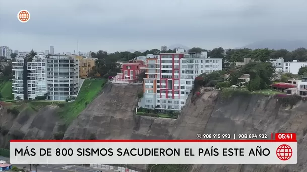 Sismos en el Perú: Más de 800 sismos se registraron durante este año. Foto: América Noticias