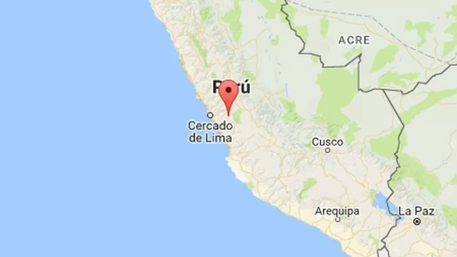 Temblor en Lima. Foto: IGP/ Google