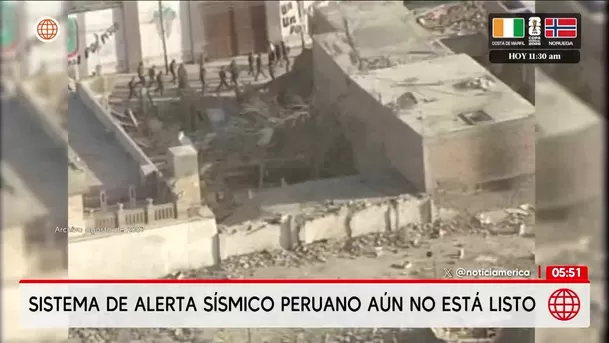Sistema de alerta sísmica SASPE aún no está operativo. Foto: América Noticias Sistema de alerta sísmica SASPE aún no está operativo. Foto: América Noticias