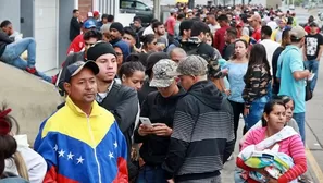 Venezolanos en Perú. Foto: Andina