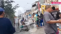 El accidente ocurrido en San Juan de Lurigancho involucró un bus del Corredor Morado y un mototaxi. / Video: Canal N