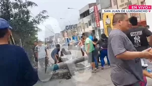 El accidente ocurrido en San Juan de Lurigancho involucró un bus del Corredor Morado y un mototaxi. / Video: Canal N