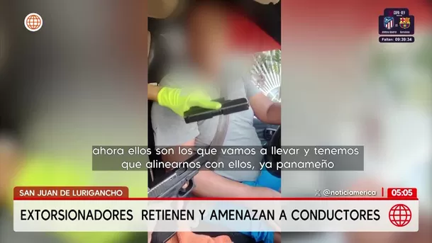 Extorsionadores amenazan a trabajadores de empresa de transportes Santa Rosita en SJL. Foto: América Noticias