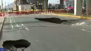 Los daños se habrían producido en horas de la madrugada. Foto: Captura de TV