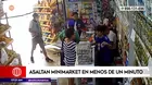 SJL: Asaltan minimarket en menos de un minuto