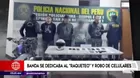 SJL: banda se dedicaba al “raqueteo” y robo de celulares