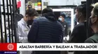 SJL: Asaltaron una barbería y balearon a un trabajador