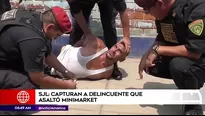 Capturan a delincuente en SJL.