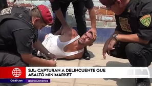 Capturan a delincuente en SJL.