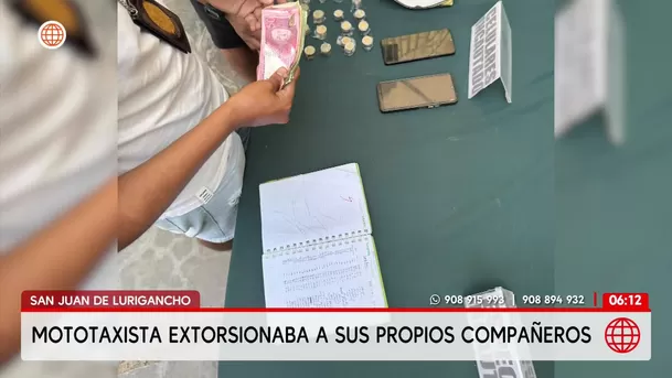 SJL: Mototaxista cobraba cupos a sus compañeros y guardaba dinamita en su unidad/ América Noticias