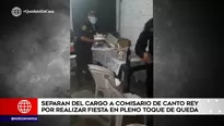 Comisario de Canto Rey fue detenido cuando celebraba su cumpleaños en un local.