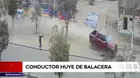 SJL: Conductor huye de balacera tras intento de asalto