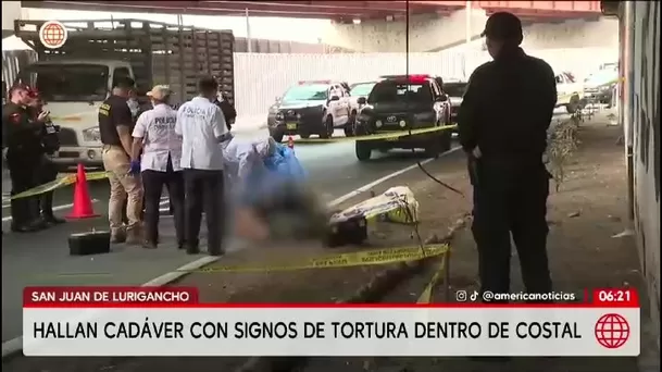 SJL: Trabajadores de limpieza hallan cadáver/ América Noticias SJL: Trabajadores de limpieza hallan cadáver/ América Noticias