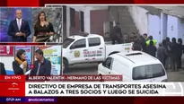 Hombre asesinó a tres personas en SJL. Foto: Captura América TV