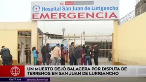 Un muerto y dos heridos tras enfrentamiento en San Juan de Lurigancho. Foto: América Noticias