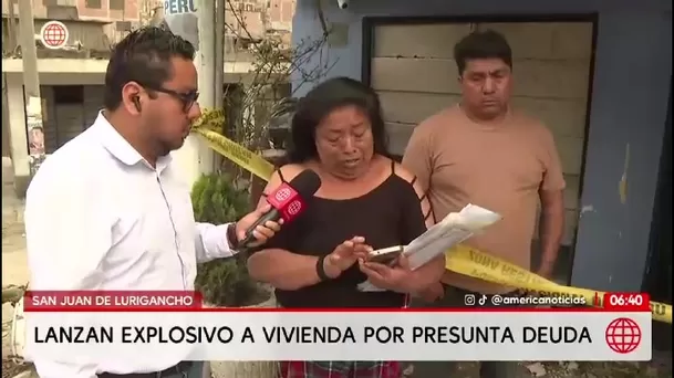 Ataque con explosivo en SJL por deuda de 13 mil soles/ América Noticias