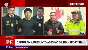 Policía captura a presunto asesino de transportista. Foto y video: América Noticias