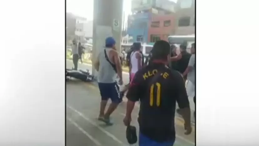 SJL: Mototaxistas agredieron a personal de fiscalización del municipio