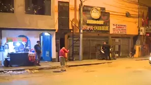 Las personas intervenidas se encontraban en dicho local ubicado en la cuadra 24 de la avenida Canto Grande.  / Foto y Video: América Noticias