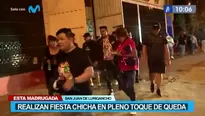 SJL: realizan fiesta chicha en pleno toque de queda