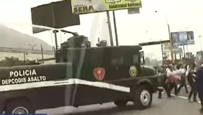 Enfrentamientos en manifestación. Foto: captura de TV