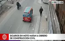 SJL: Sicarios en moto asesinan a obrero de construcción civil  - Noticias de san-isidro