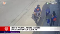 Delincuente quiso robar a mujer junto a sus hijas | Video: América Noticias