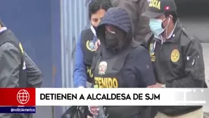 SJM: Detienen a alcaldesa del distrito y a siete funcionarios ediles acusados de corrupción. Video: América