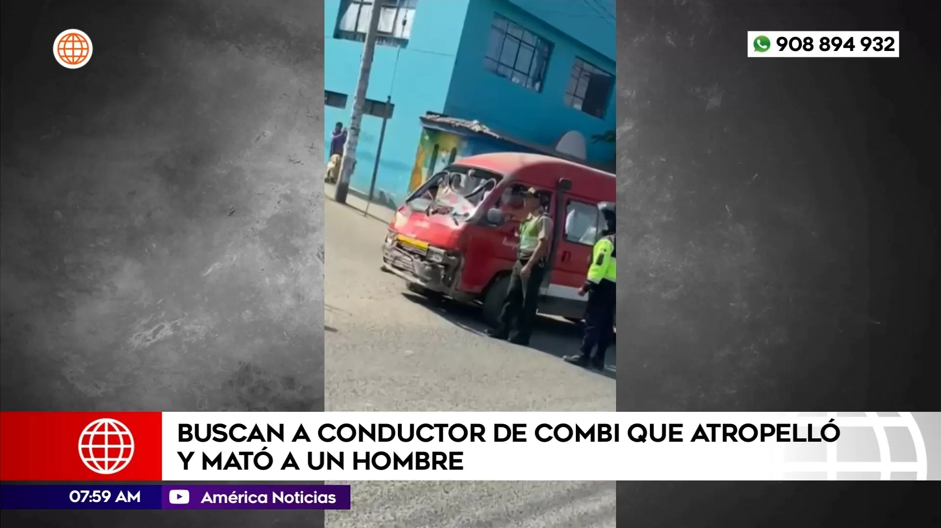 Buscan a conductor de combi que atropelló y mató a hombre en San Juan de Miraflores. Foto: América Noticias