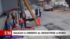 SJM: Delincuentes balean a obrero para robarle