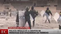 Desalojo en SJM. Foto: América Noticias