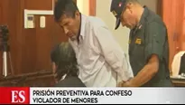 Dictan prisión preventiva para violador confeso.