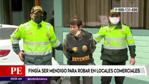 Policía frustró el robo de los objetos del negocio.