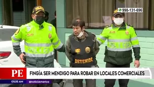 Policía frustró el robo de los objetos del negocio.