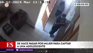 SJM: Se hace pasar por mujer para captar a menor