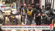 SMP: Cae banda de extorsionadores con arma vinculada a policía