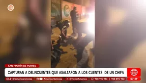 SMP: Capturan a delincuentes que asaltaron chifa armado. Foto y video: América TV