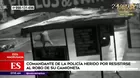 SMP: comandante de la policía fue herido de bala al resistirse al robo de su camioneta